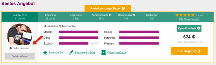 Interview im DJ-Video