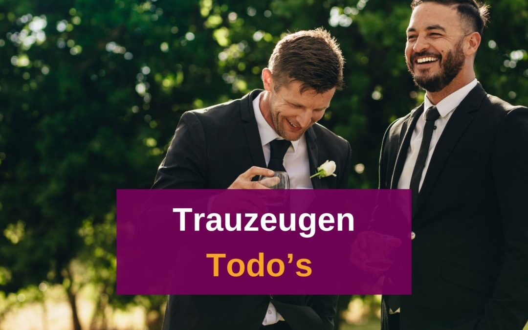 Die Aufgaben von Trauzeuge und Trauzeugin