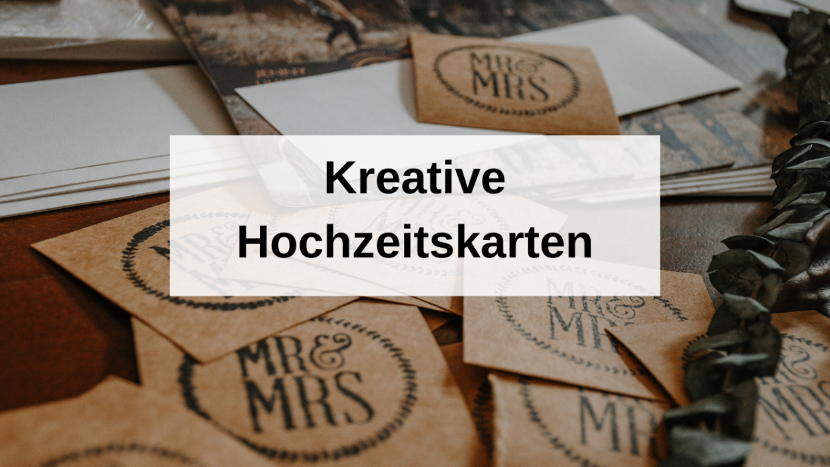 Kreative Hochzeitskarten